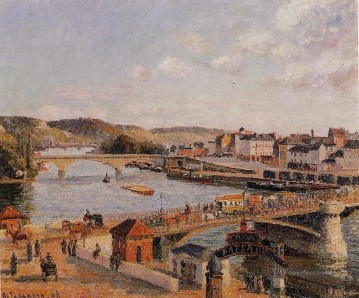 sol de la tarde Rouen 1896 Camille Pissarro Pinturas al óleo